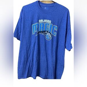 Orlando Magic Men’s Blue 2XL NBA Graphic Logo Tee Sportswear Cotton Blend